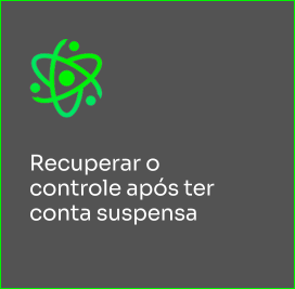 Recuperar o controle após ter conta suspensa
